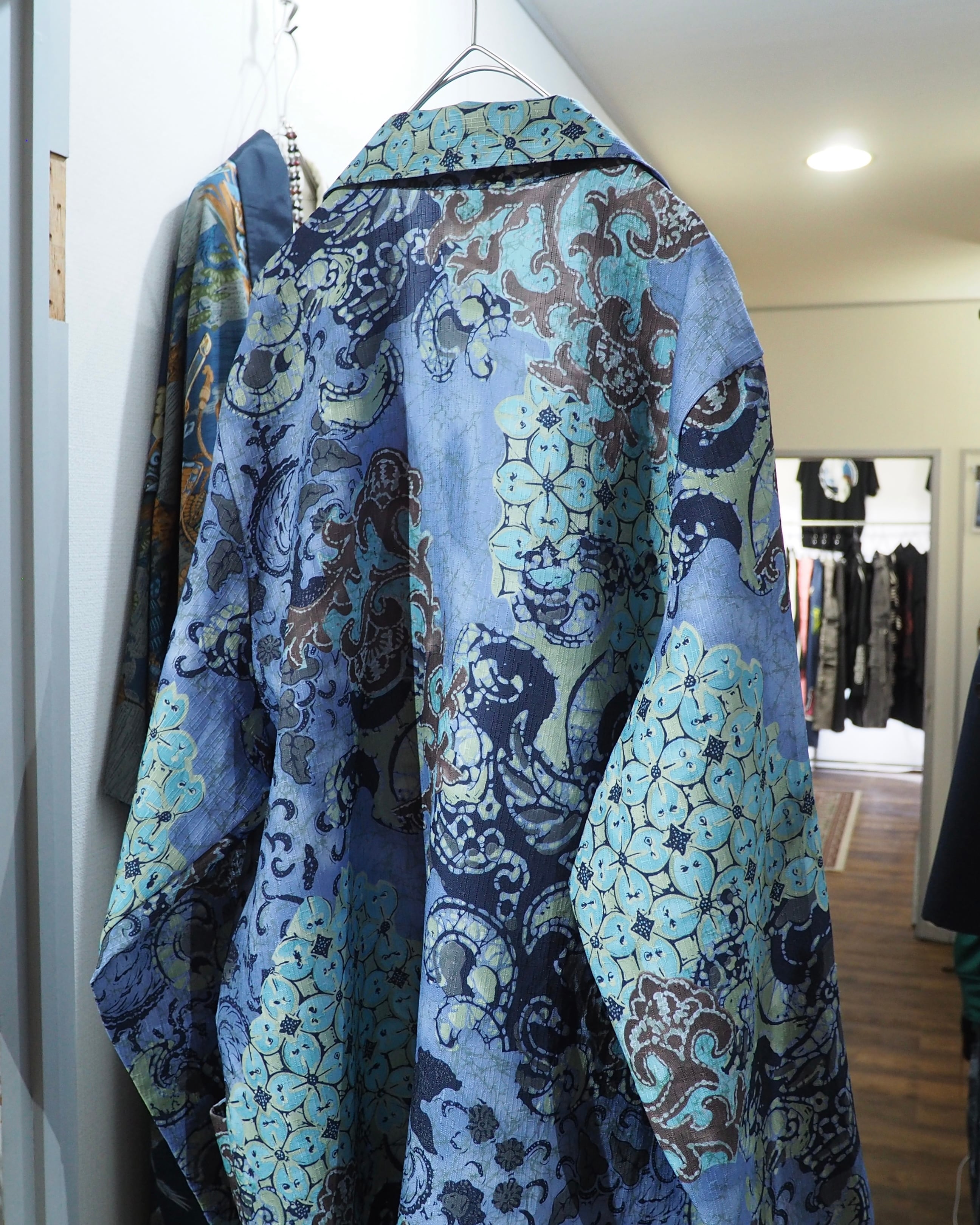 1980 - 90s ” Made in USA ” Beautiful Flower pattern vintage loose Easy Tailored jacket