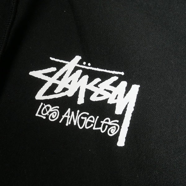 Size【L】 STUSSY ステューシー STOCK LOS ANGELES HOOD BLACK LA限定