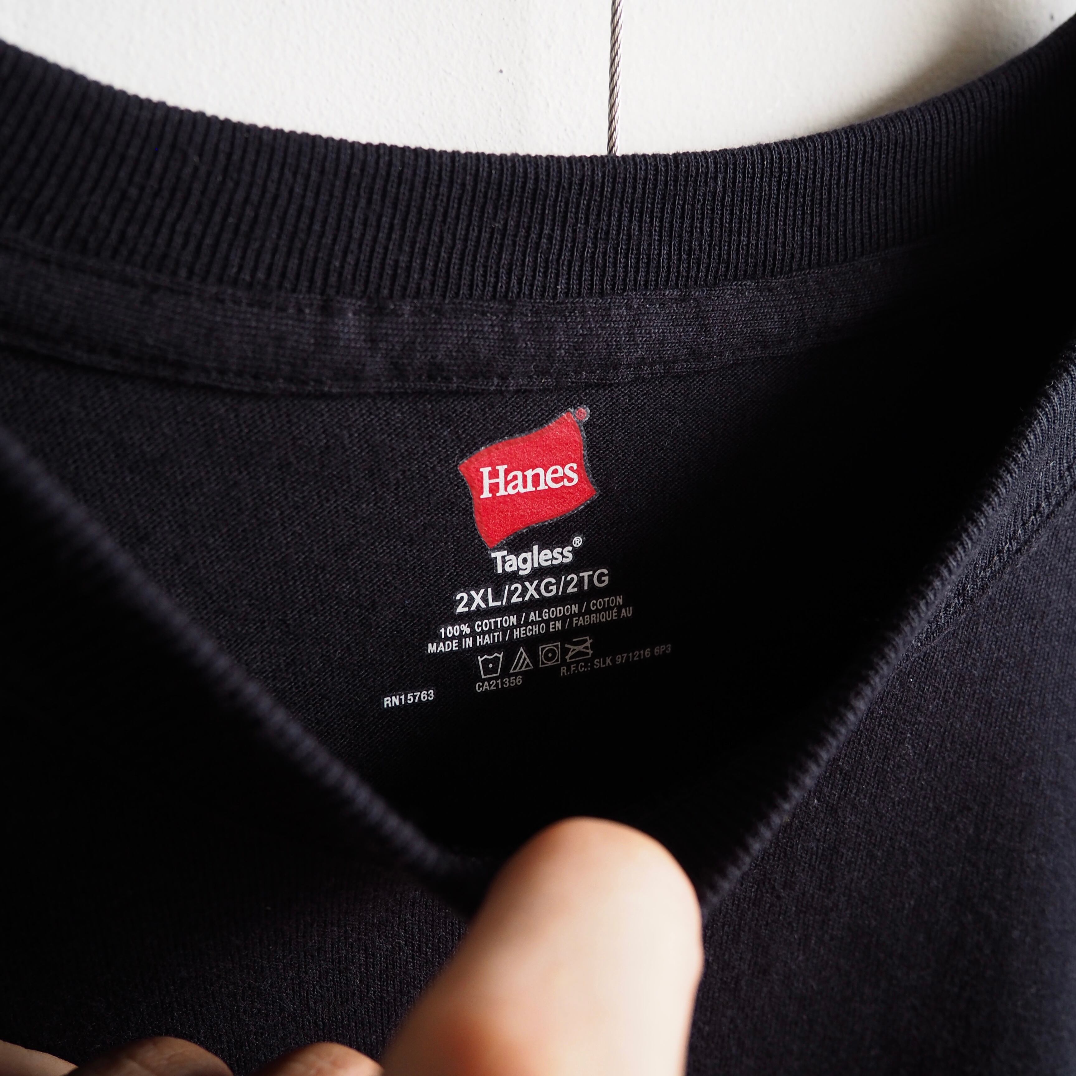 ” Let's Rock CAFE ” SMG printed Black Over silhouette Tee