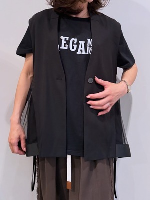 ルギバ lugiva tokyo バックチュール重ねベスト