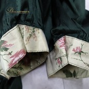 フォークダンス 衣装 ワンピース ドレス グリーン系 花柄 光沢 かわいい カントリー チロリアン 落ち着いた色 華やか ダンス衣装 イベント ステージ 練習 レッスン ピンク系