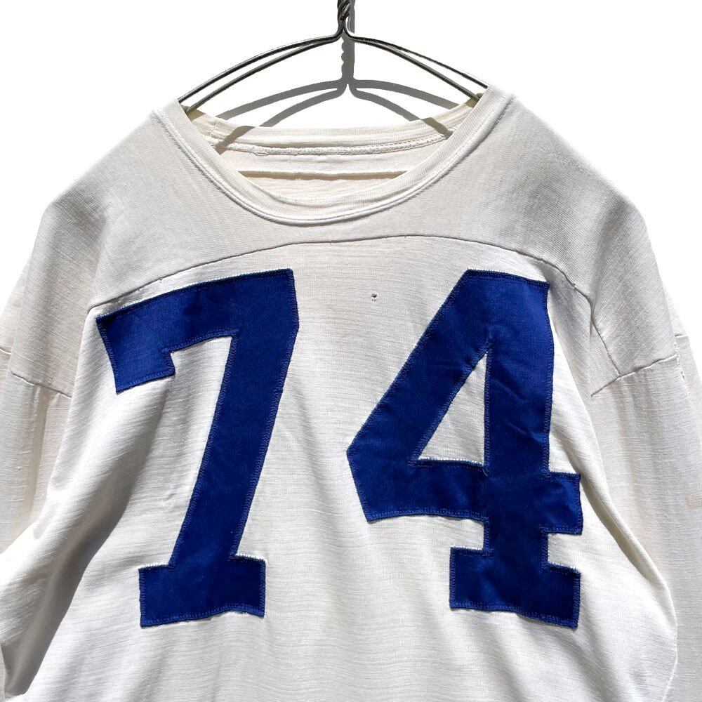 Wilson - Made In USA] Vintage Football Numbering Game Shirt [1960s
