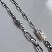 [2〜3way] バロックパール ロングネックレス ［SSN060］