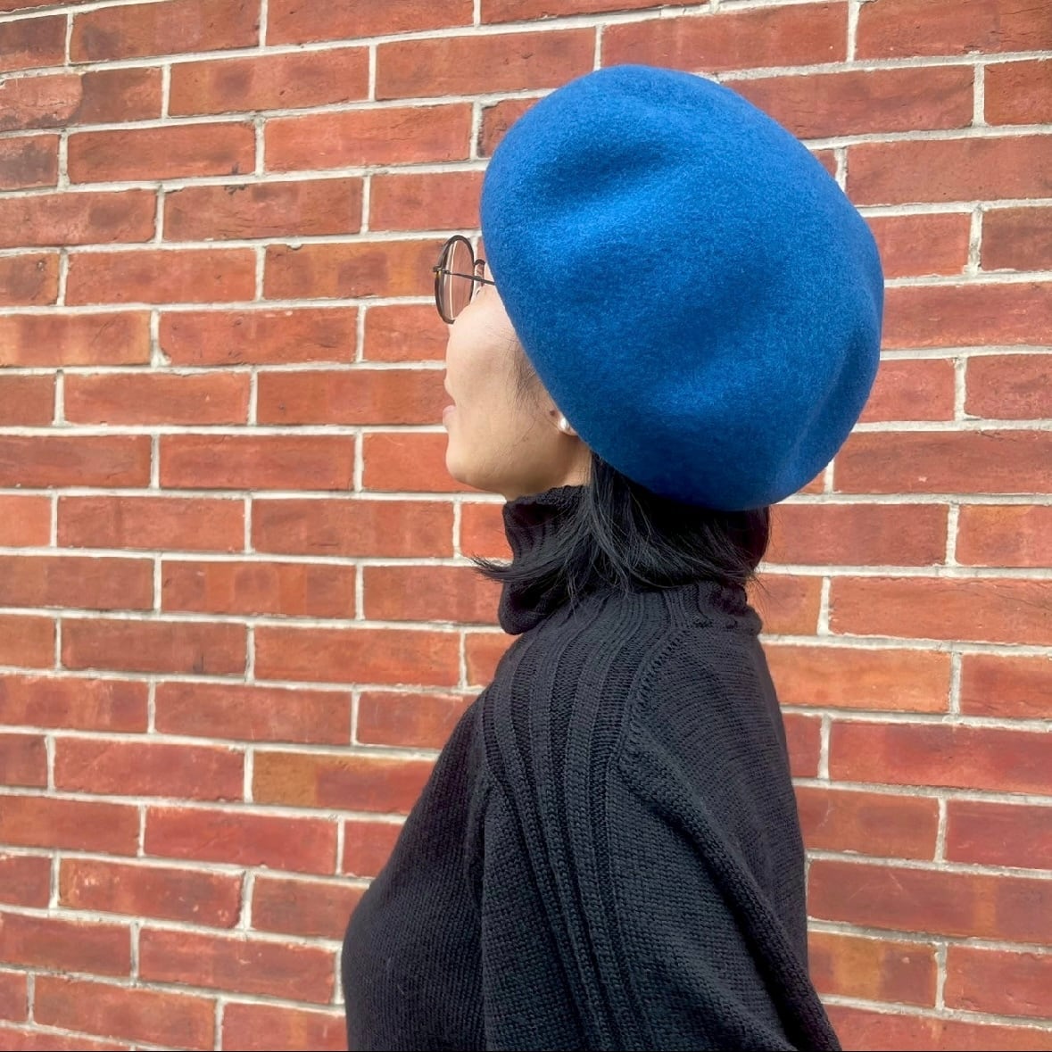 ウール ボリューム ベレー 帽子 毛 天然素材 WOOL ハミングバード