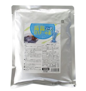 【努力特価】大島食品工業 蒟蒻（こんにゃく）ゼリーの素 ソーダ500ｇ