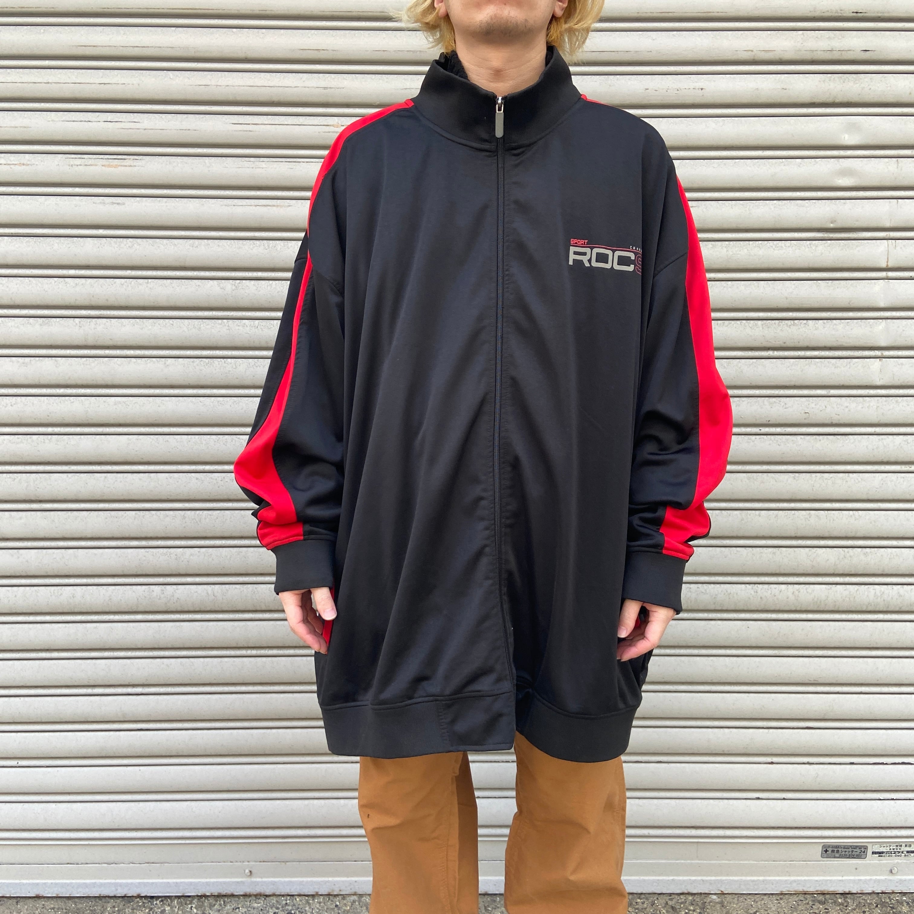 『送料無料』ROCAWEAR ロカウェア　トラックジャケット　ビッグサイズ　袖ライン　6XL | 古着屋 Uan powered by BASE