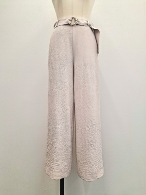 【SAMPLE SALE】UV・吸水速乾★ベルト付き涼やかパンツ(オフベージュ)