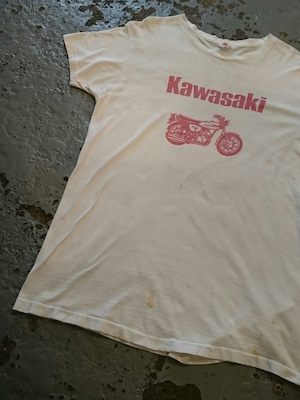 60s "KAWASAKI AL'S CYCLE SHOP" VINTAGE PRINT TEE