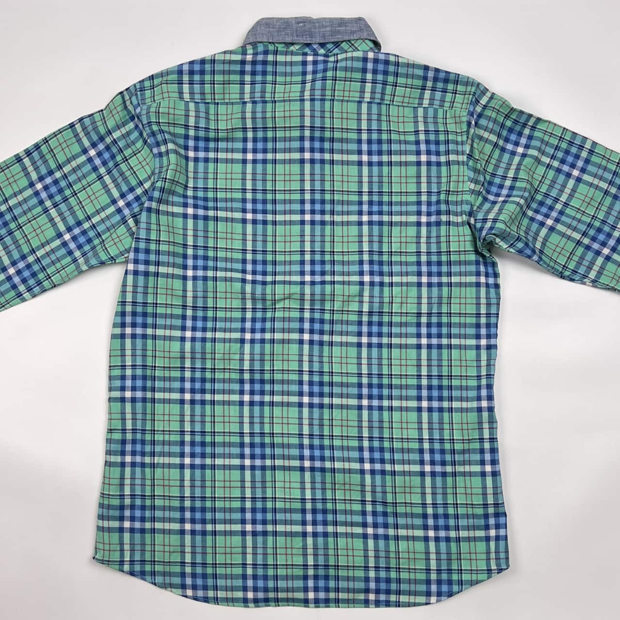 MACKINTOSH PHILOSOPHY マッキントッシュフィロソフィー チェック 襟切替 長袖シャツ 40/グリーン×ブルー 系 メンズ