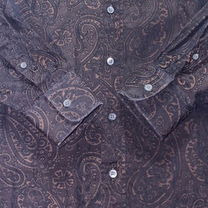 vintage DUNHILL paisley pattern jacquard shirt
