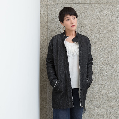 line dry(ラインドライ) 2-in-1 Cacoon Coat（リバーシブルコート）