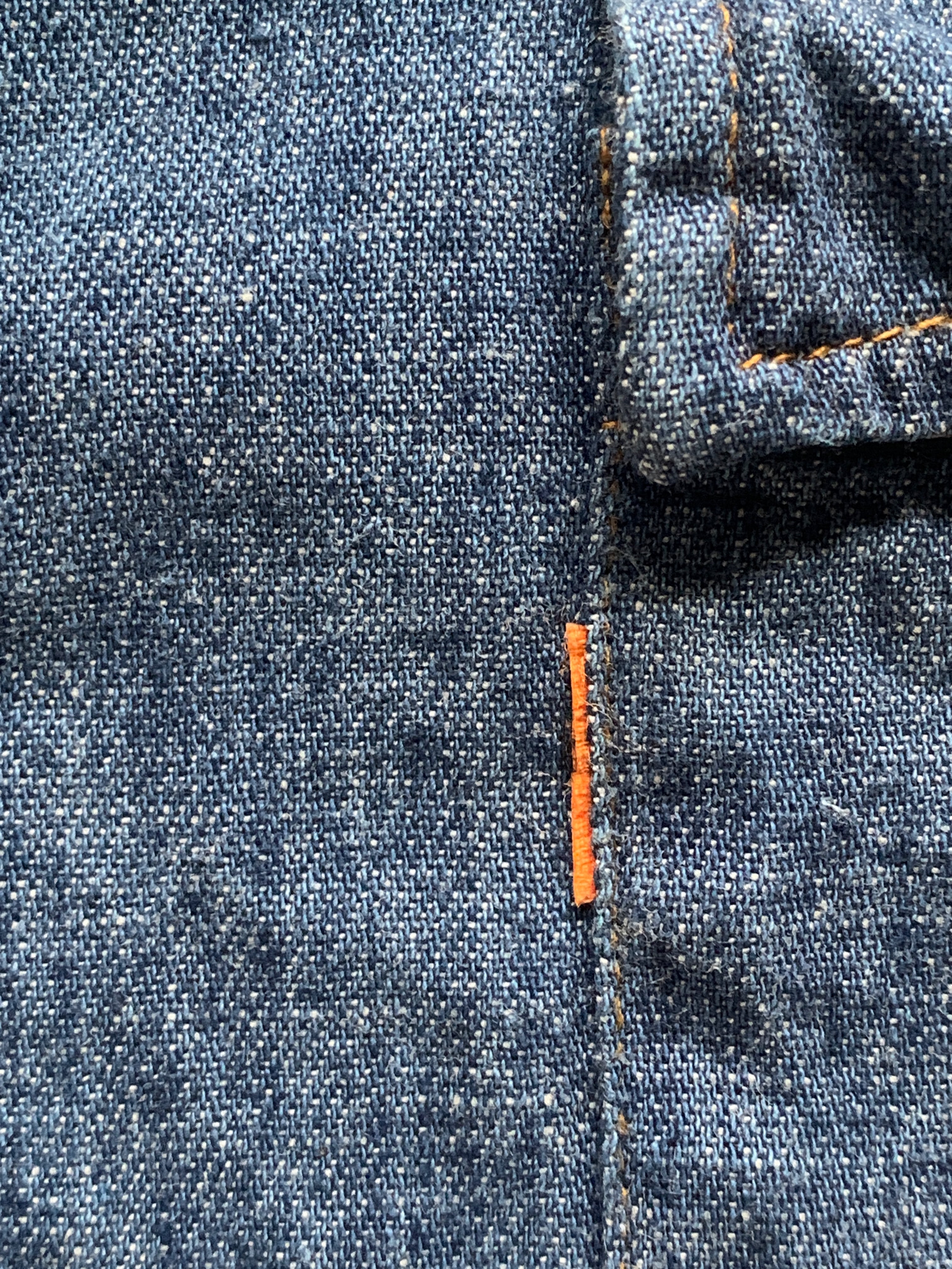70's Levi's 60649-1117 デニムウエスタンシャツ オレンジタブ  USA製