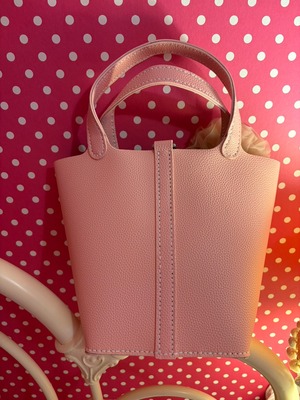 ピンクのロゼット付Bag (260923)