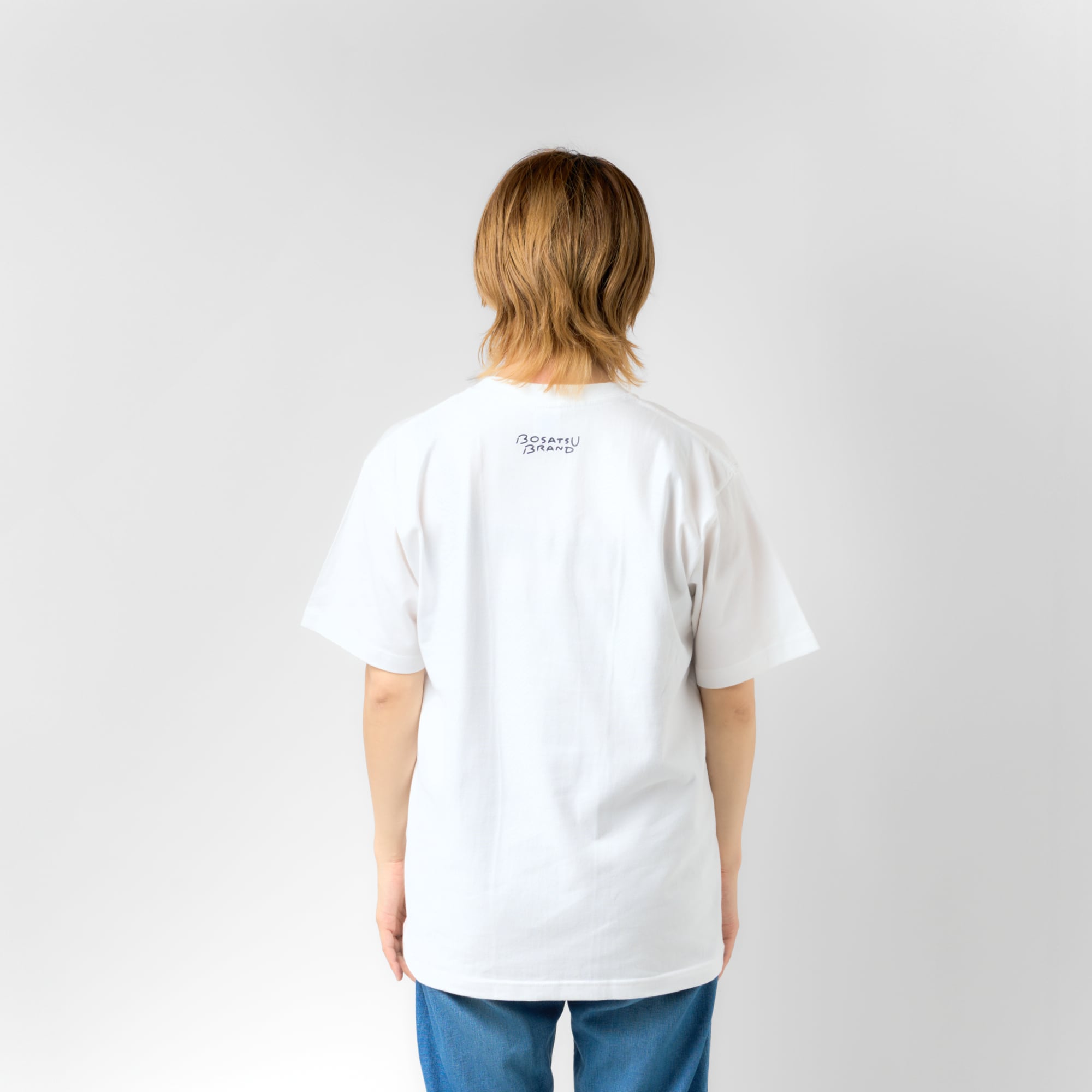 百済観音と菩薩半跏 Tシャツ (プリント) ホワイト 6.2oz