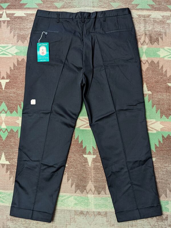 60s Madewell SNAZZY Black Cotton Sateen Work Pants (W40 60s Madewell SNAZZY Black Cotton Sateen Work Pants (W40