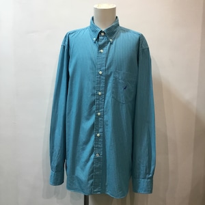 NAUTICA ノーティカ ストライプシャツ 古着 size L GK-124