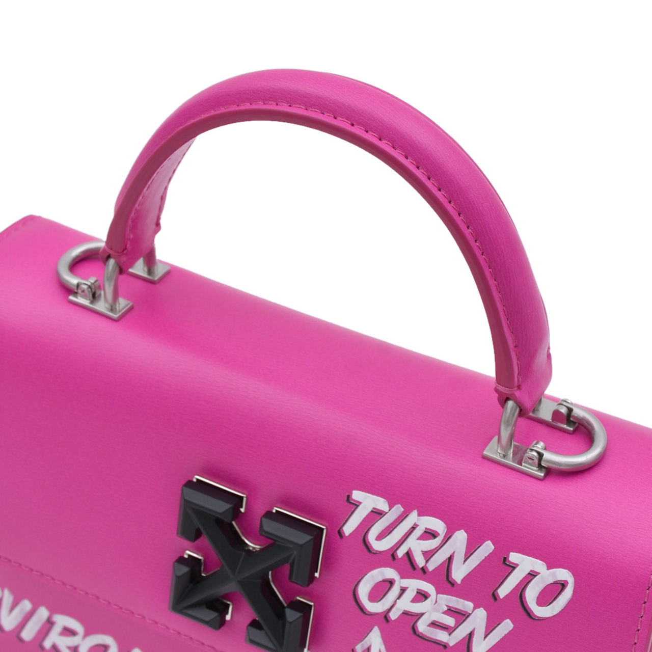 【OFF-WHITE】JITNEY 1.4 TOP HANDLE QUOTE (PINK) - 4