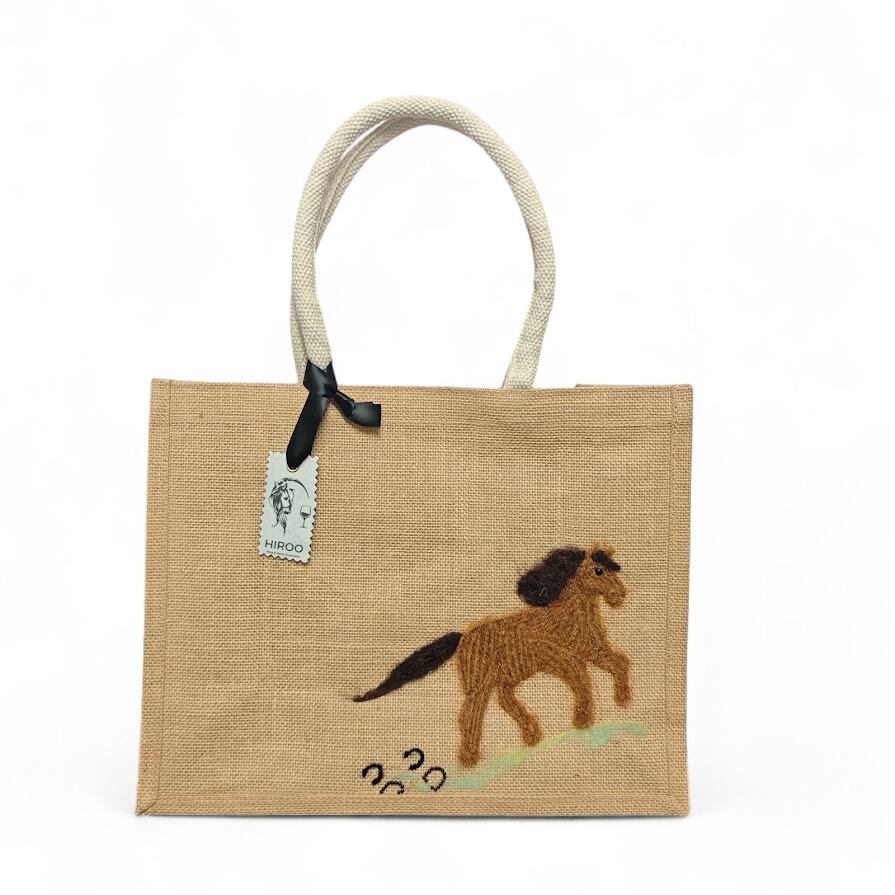 ジュートバッグ ライトブラウン