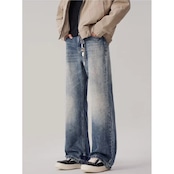 ワイドレッグ ストレートデニムパンツ af0081