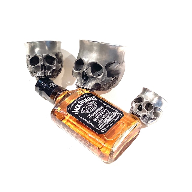 BurdenOfProof バーデンオブプルーフBOFP-205 Skull-beer glass 盃 酒器 錫器 麦酒 ビール グラス