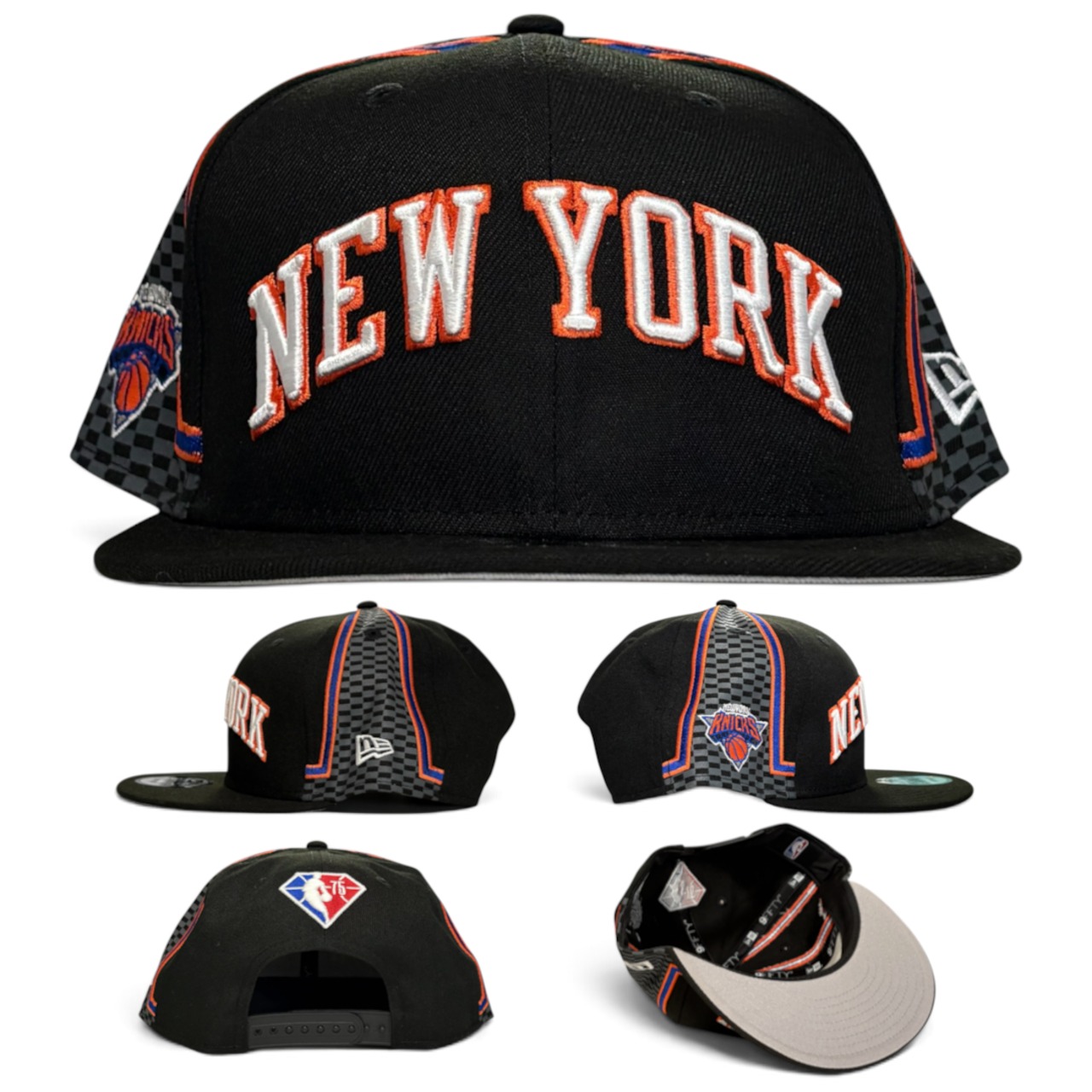 NEW ERA 9FIFTY SNAPBACK CAP NEW YORK KNICKS “NBA 75TH ANNIVERSARY