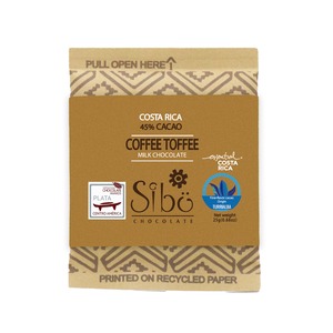 Sibu Chocolate シブチョコレート コーヒートフィー チョコレートバー 25g