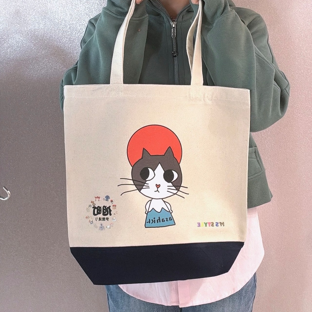 11Asahiくん日の出プリントバッグ3900円➕tax