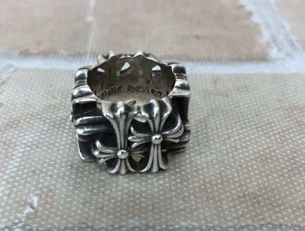 CHROME HEARTS クロムハーツ CEMETERY RING セメタリー スクエア CHROME HEARTS クロムハーツ CEMETERY RING セメタリー スクエア