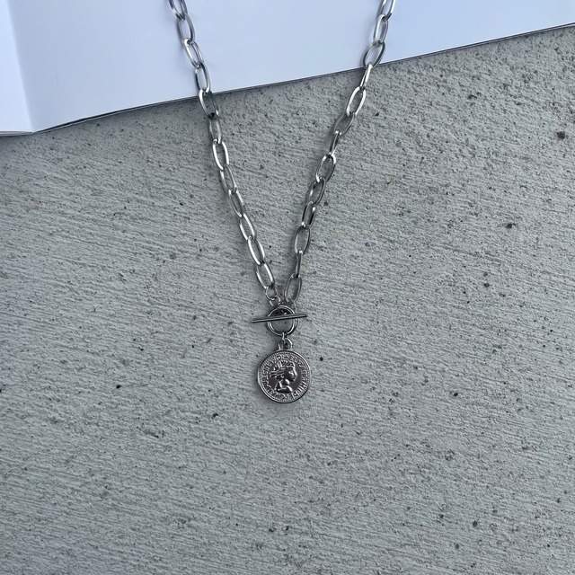 coin silver necklace