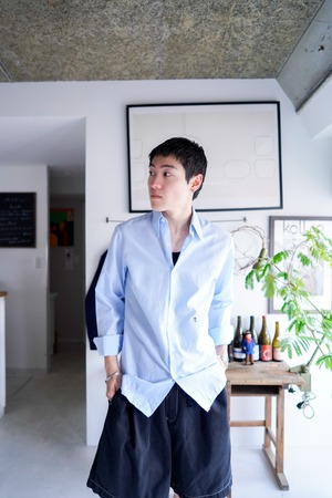 【1970s】"Germany, Big Collar"Europe Long Shirt /5-199