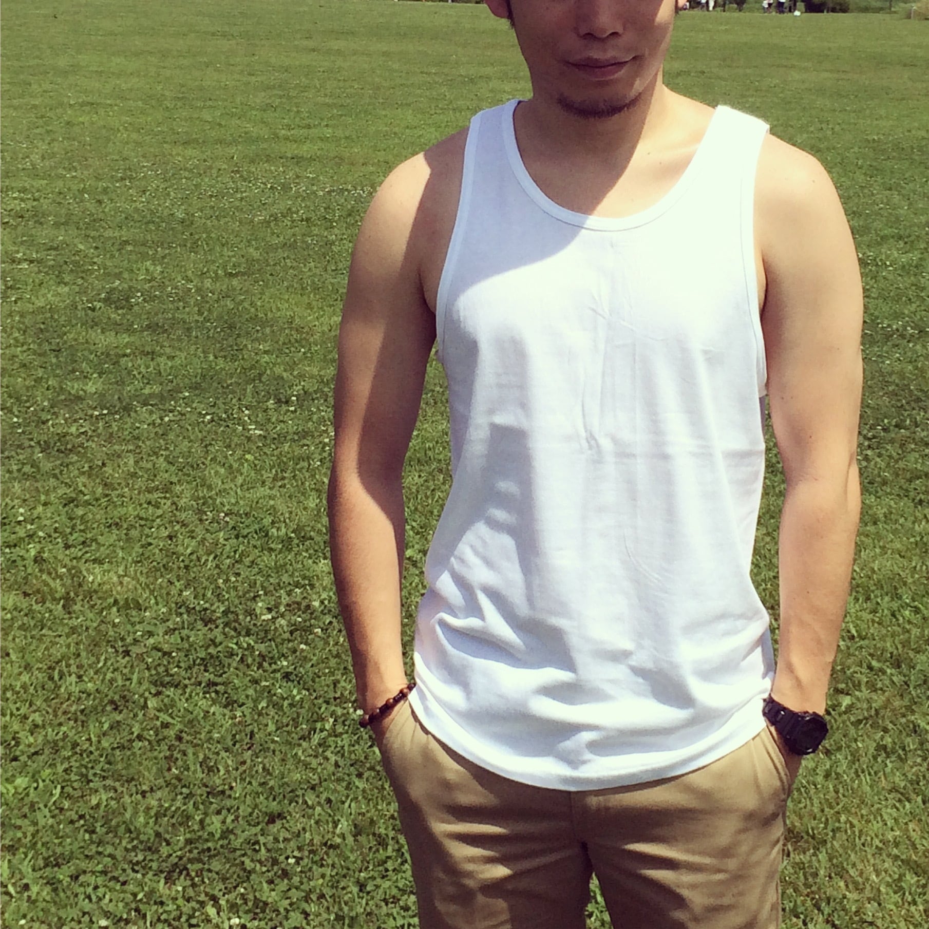 タンクトップ メンズ 白 | FOPDAN STORE