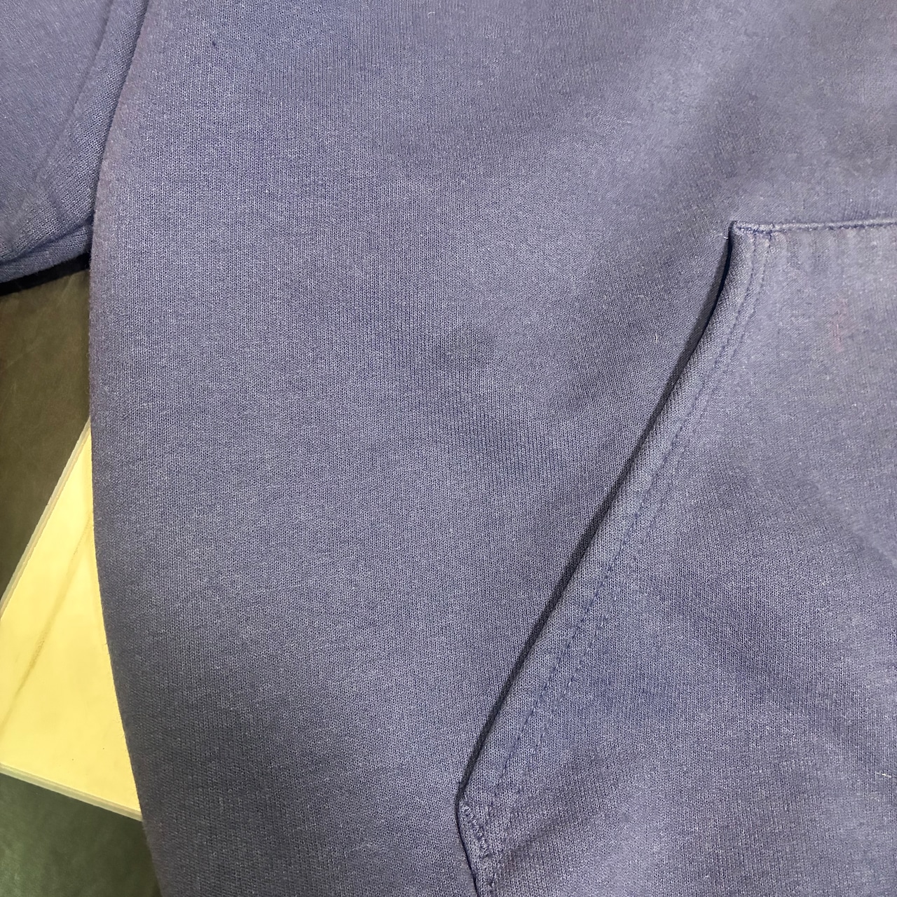 00s USA製 Carhartt プルオーバーパーカー フェードネイビー 刺繍ロゴ カーハート