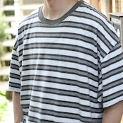 PURITAN wide silhouette multi border tee