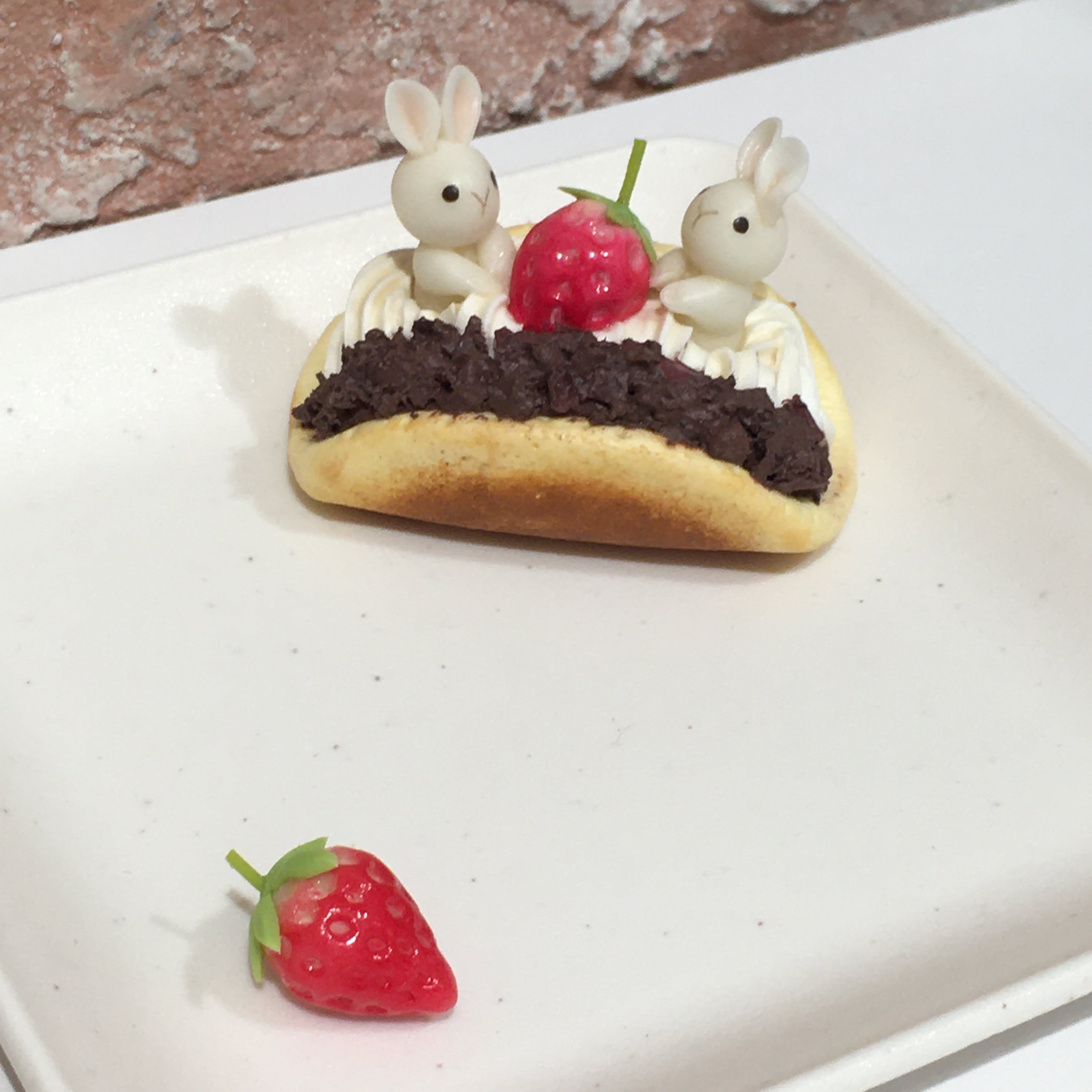 苺アイシングクッキー♡黒うさぎ