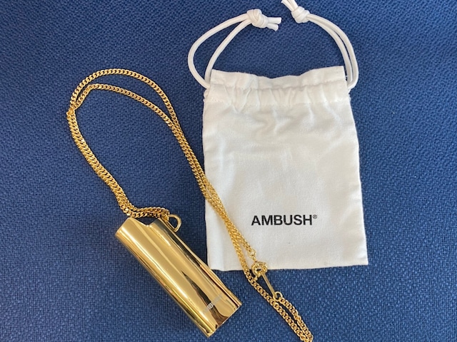 AMBUSH LIGHTER CASE NECKLACE L GOLD 55930