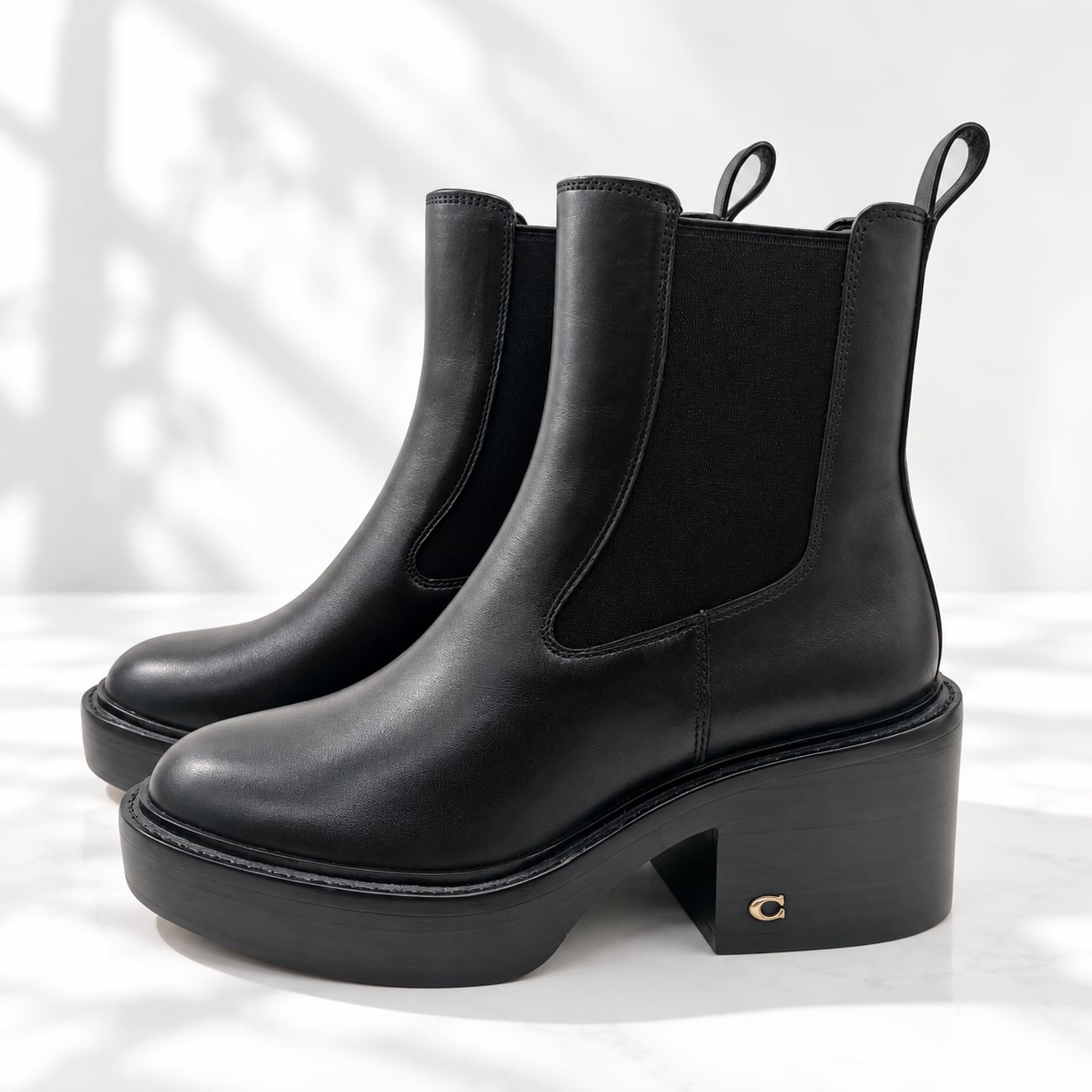 【COACH】コーチ KINSLEY LTHR BOOTIE サイドゴアブーツ