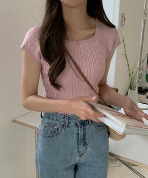 《即納商品》violet knit (ivory / pink / blue / black)