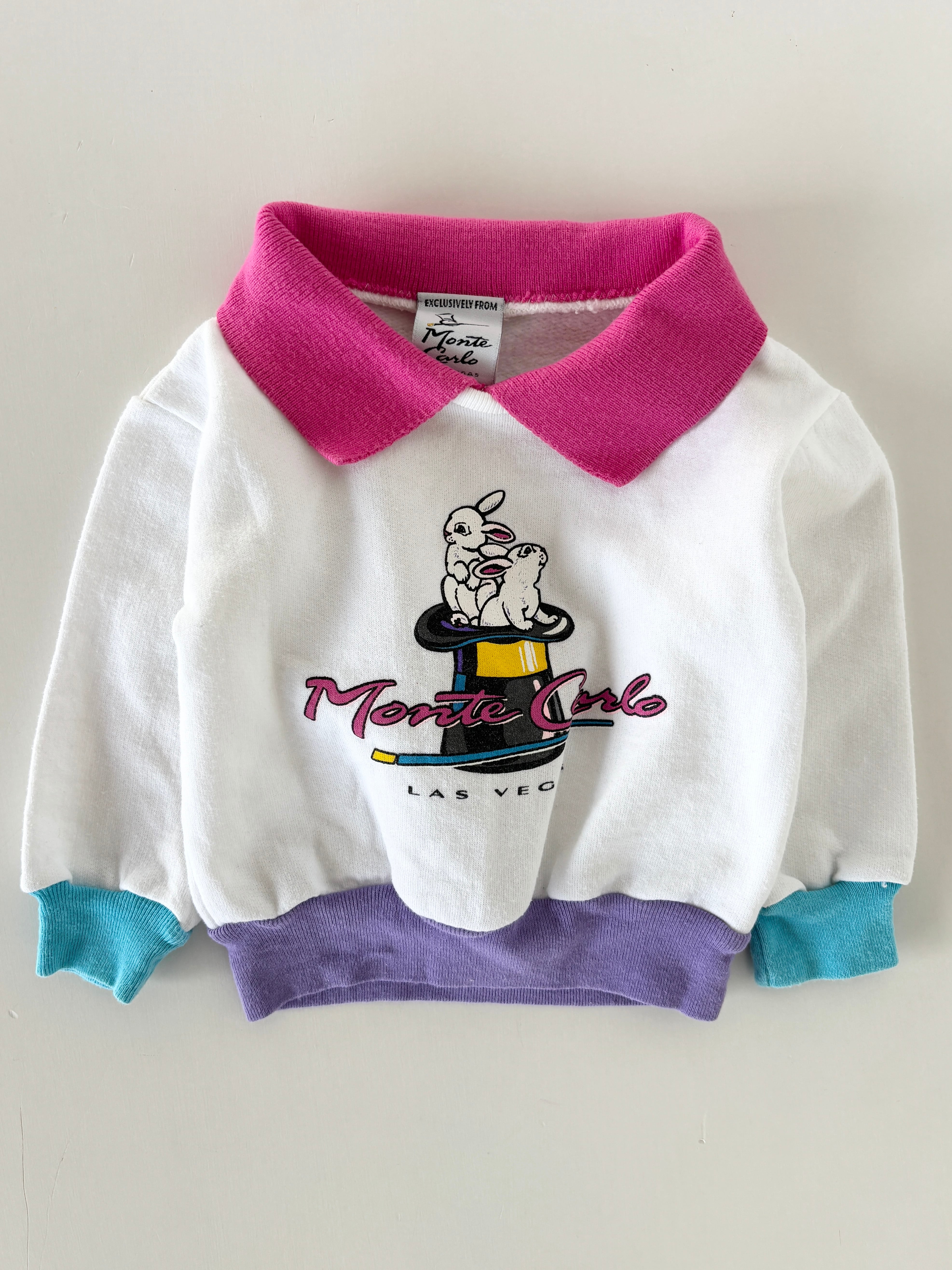 【3-9m相当・vintage】USA製 monte Carloスウェット