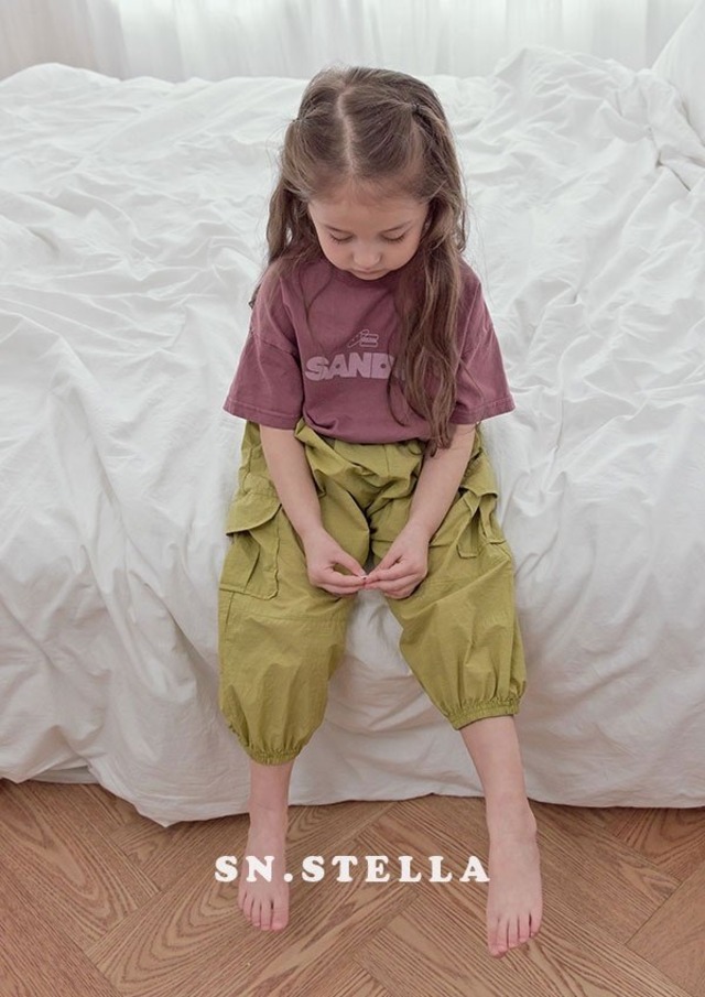 【取寄】sn.stella｜windy cargo pants｜ウィンディカーゴパンツ｜XS-JM｜kids&jr｜26 summer