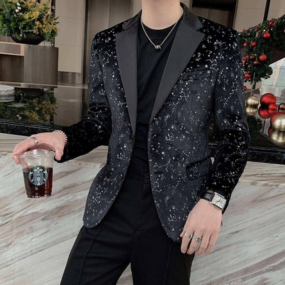 韓国風 ベルベット スリムジャケット A1593 | メンズスーツ
