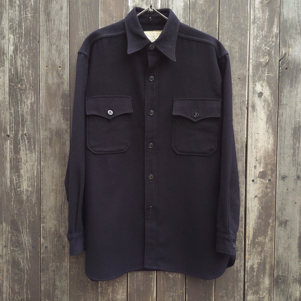 60s US NAVY CPOシャツ ミリタリーシャツ ヴィンテージ ブラック