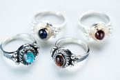 R-094 Native oval signet ring (turquoise)