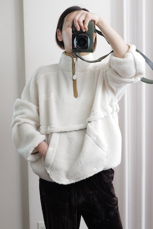 boa anorak zip off white