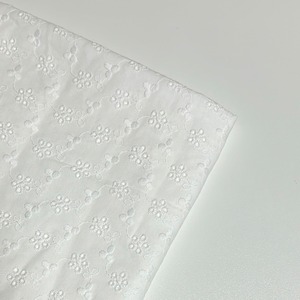 ▽43cm/刺繍生地 / twining flower ホワイト ◎