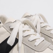 スエードラウンド フラットソールスニーカー af0164