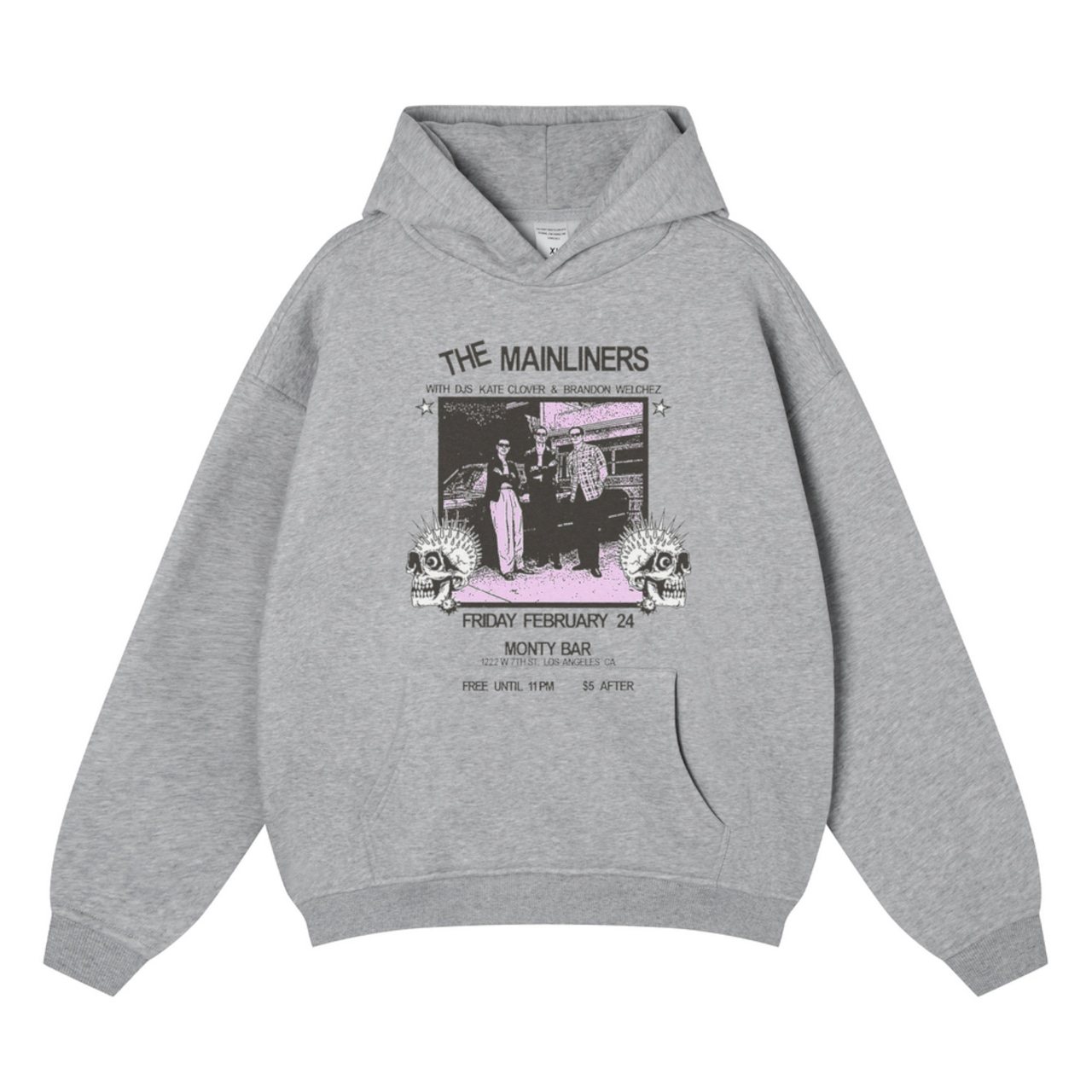 VINTAGE ストリート バンドプリント パーカー T1952