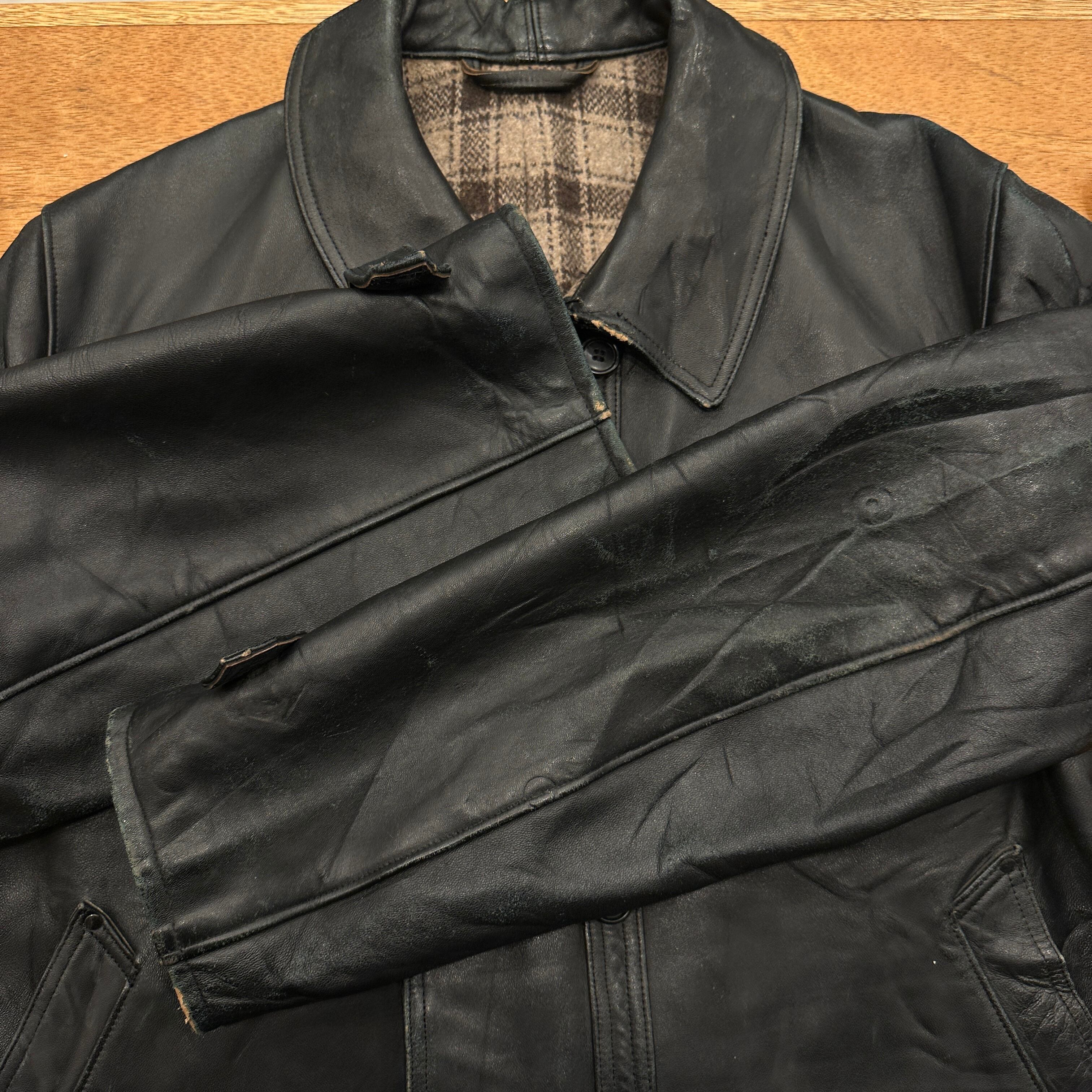 50~60S FRENCH VINTAGE CORBUSIER LEATHER JACKET EGF 56 ⑧