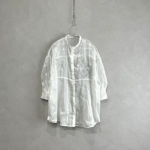 ALL White emk シャツ【EMK by Fish Born Chips】