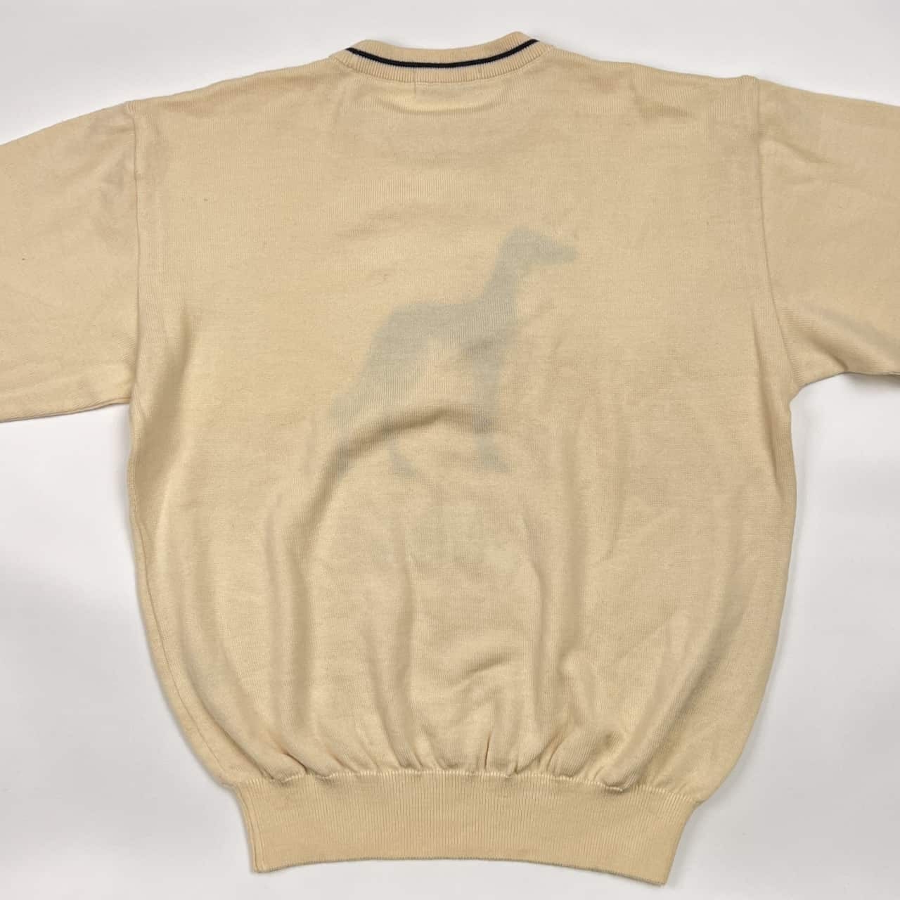 adabat アダバット ドッグ デザイン ウール ニット セーター 4/アイボリー  メンズ ゴルフ