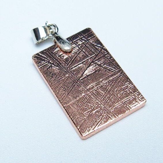 ギベオン ペンダント 隕石 メテオライト ピンクゴールド 一点物 おまかせ便 112-13519